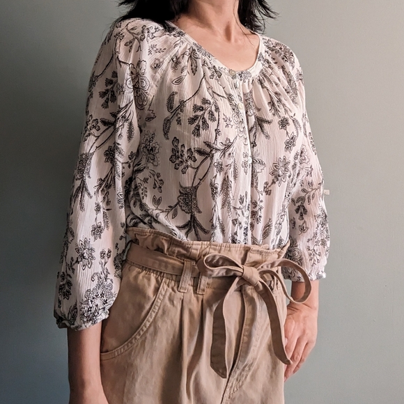 Chaps Women's Floral Blouse - Picture 2 of 7